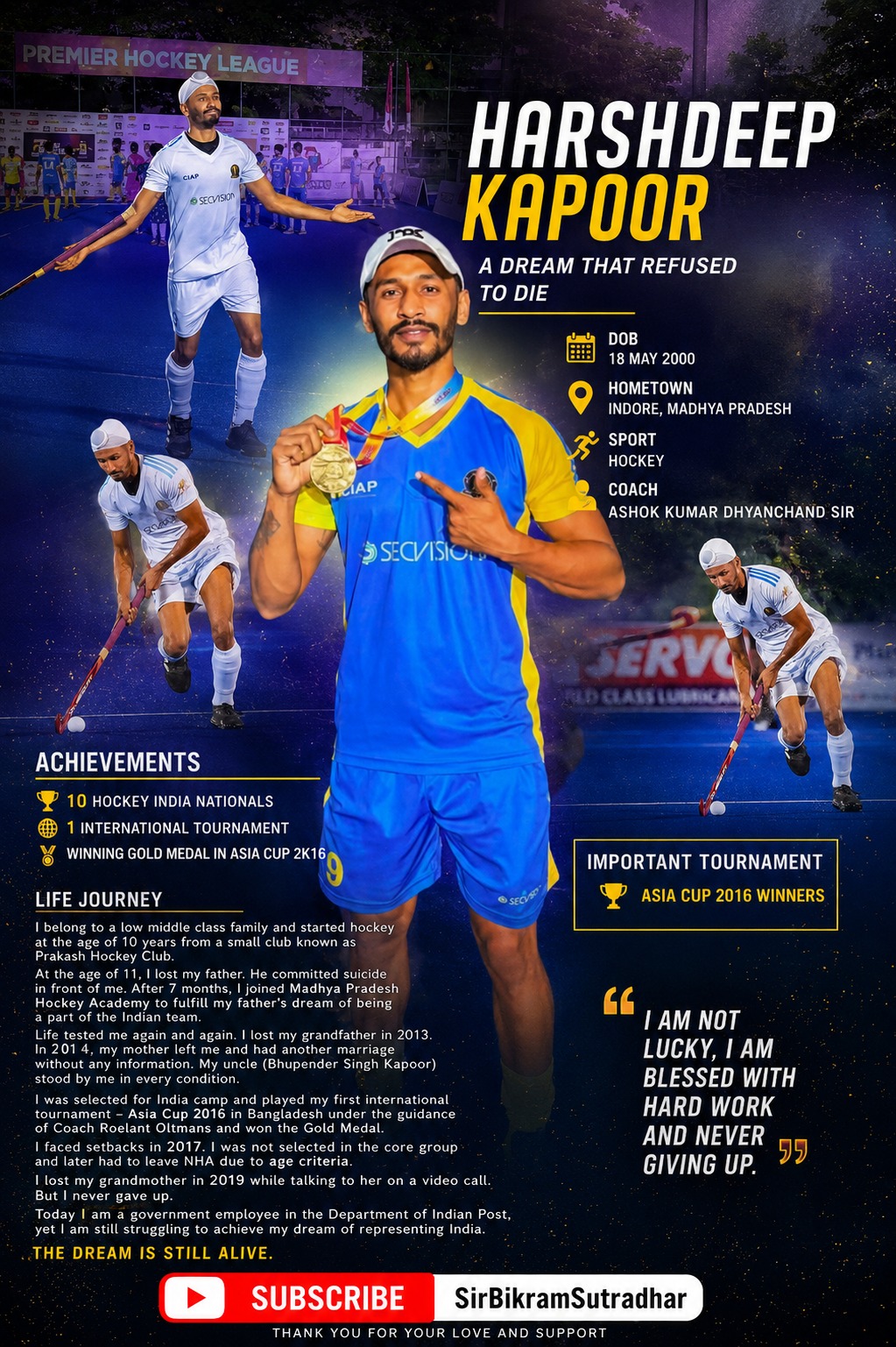Harshdeep Kapoor: A Journey of Courage, Sacrifice and an Unfinished Dream