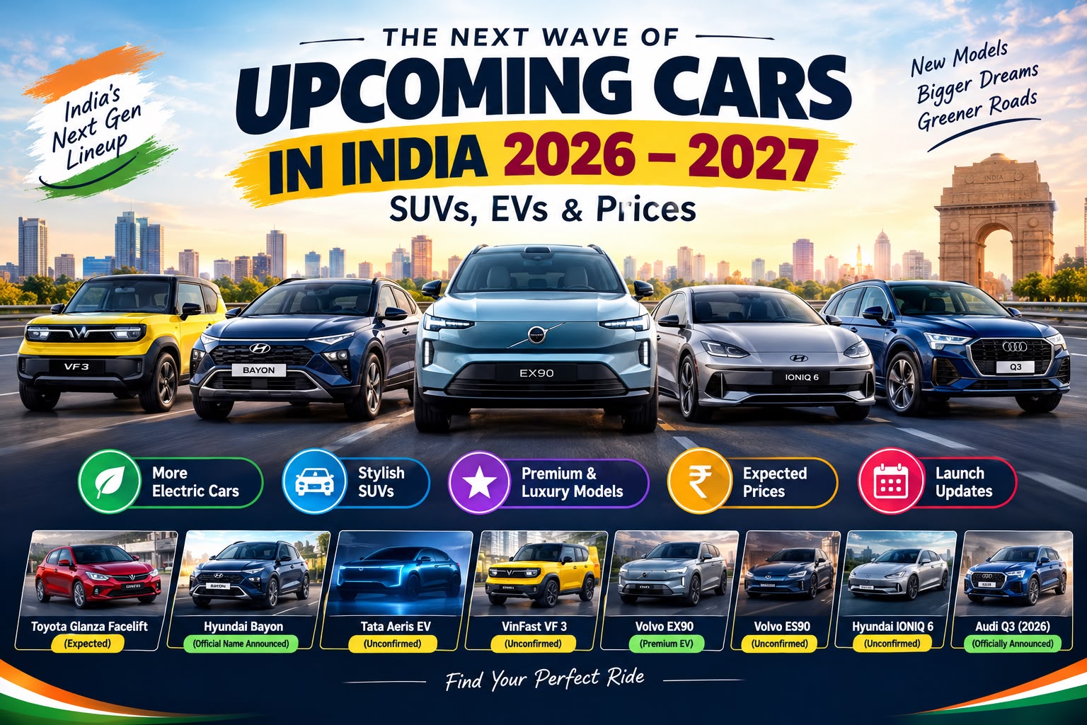 Upcoming Cars in India 2026–2027: SUVs, EVs & Prices 4 Upcoming Cars in India 2026–2027: SUVs, EVs & Prices