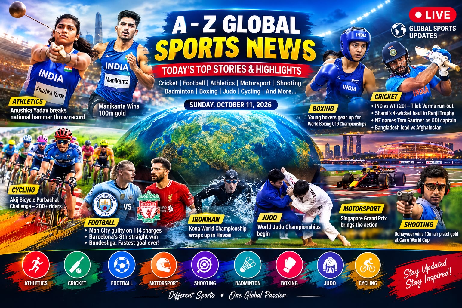 AโZ Global Sports News: Top Updates & Highlights 2 AโZ Global Sports News: Top Updates & Highlights
